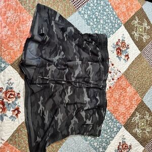 Camouflage Black and Gray Women's Shorts
